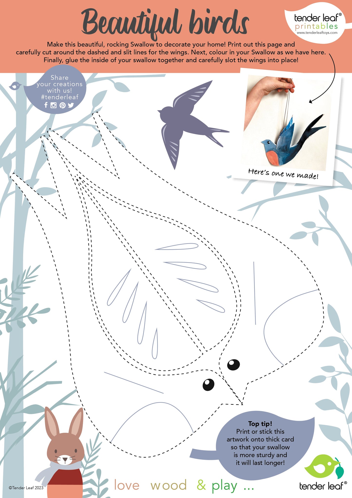 Sustainable Montessori toy: Swifty Bird | KIDDYKIND