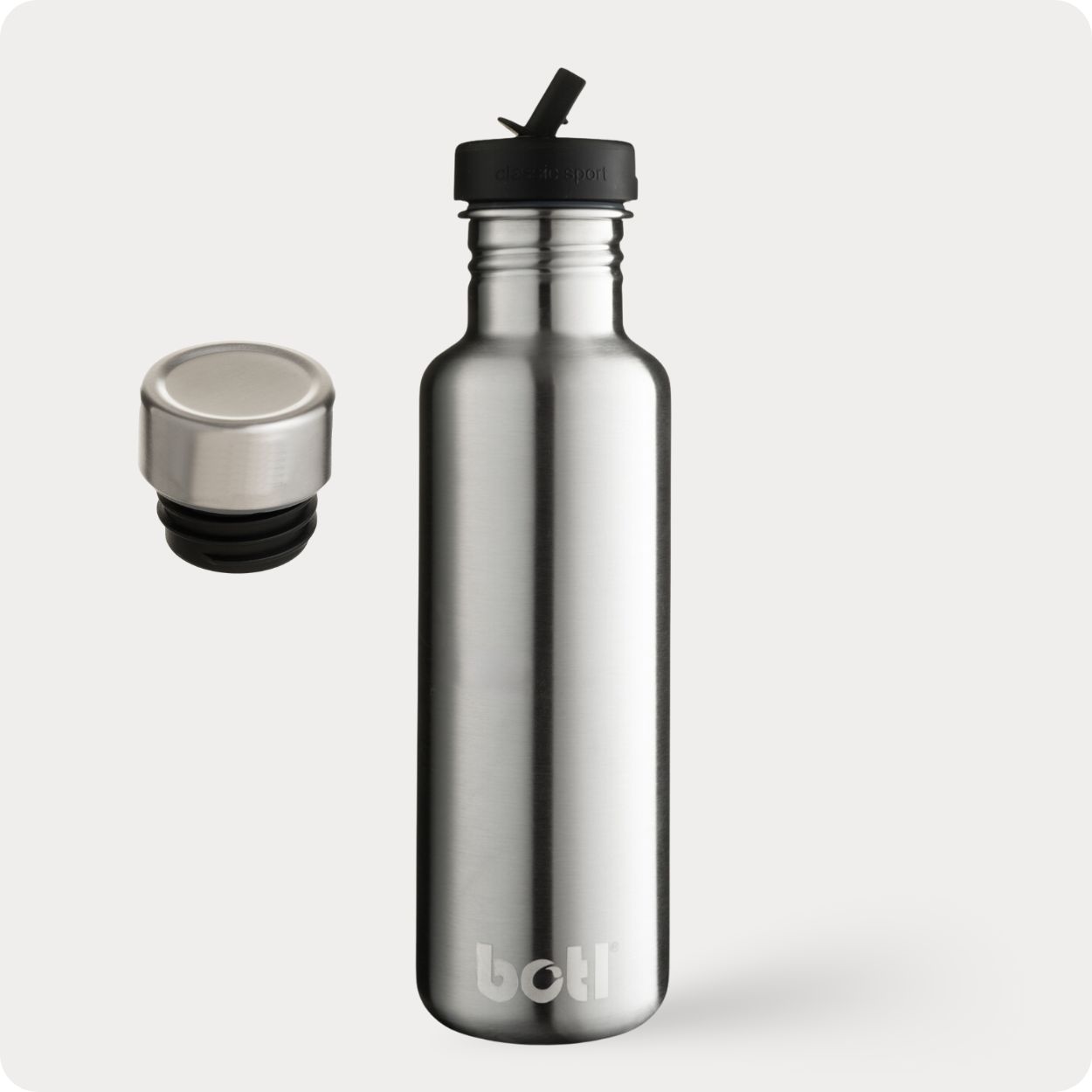 800ml Tough Canteen – Lightweight Stainless Steel – BOTL – not insulated | BPA-free plastic-free kids bottle UK