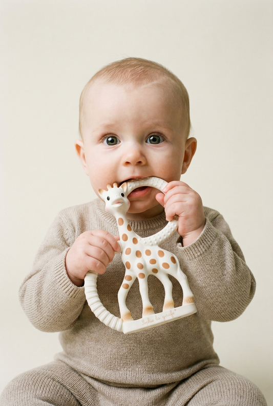Sophie la girafe natural rubber teething ring