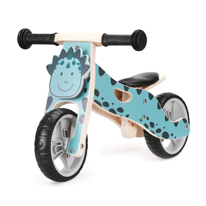 Hooga Playroom 2-in-1 wooden toddler balance bike and trike in Dino