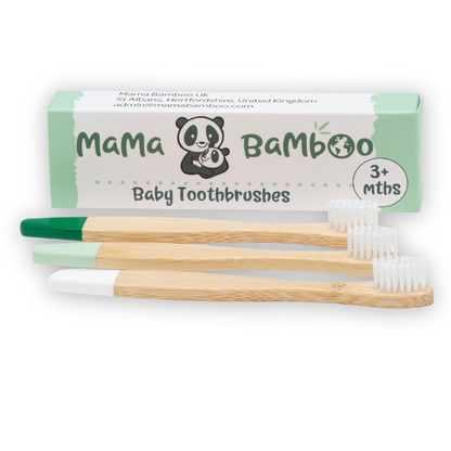 Gentle newborn skincare: Bamboo Baby Toothbrushes | KIDDYKIND