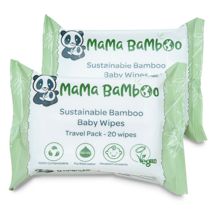 Bamboo Eco Travel Wipes