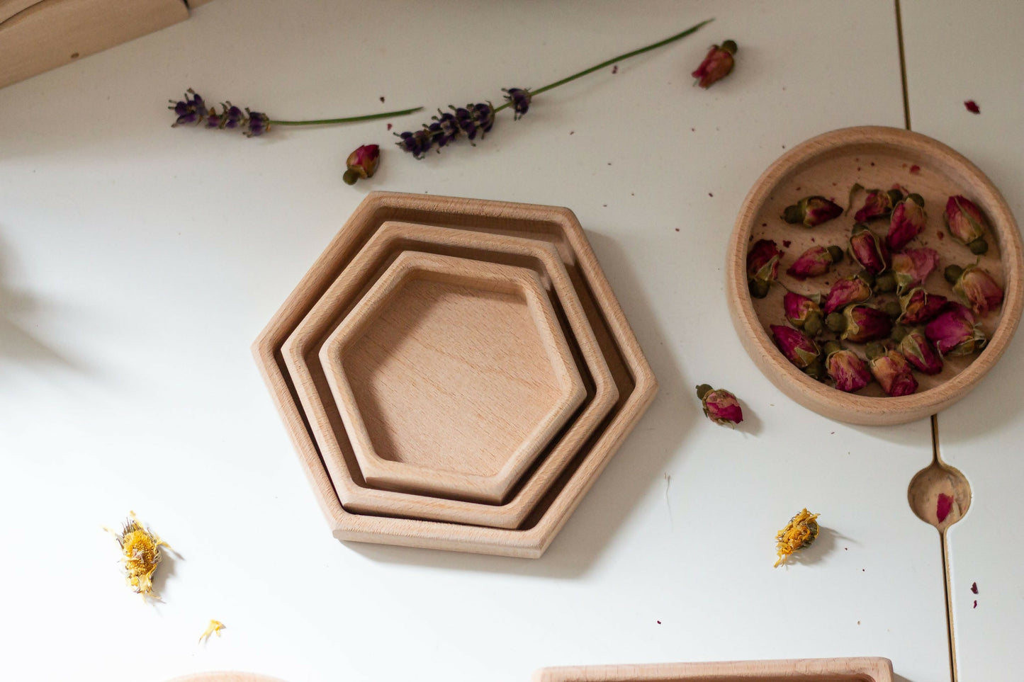 Wooden Sorting Trays