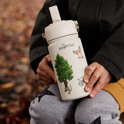Eco kids bottle: 400ml Epic Gruffalo Stainless Steel Kids Water Bottle | Cream | BOTL | One Green Bottle UK