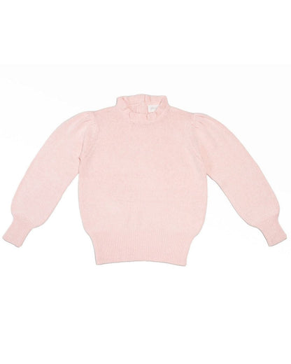 Ruffled Collared Jumper | Blush