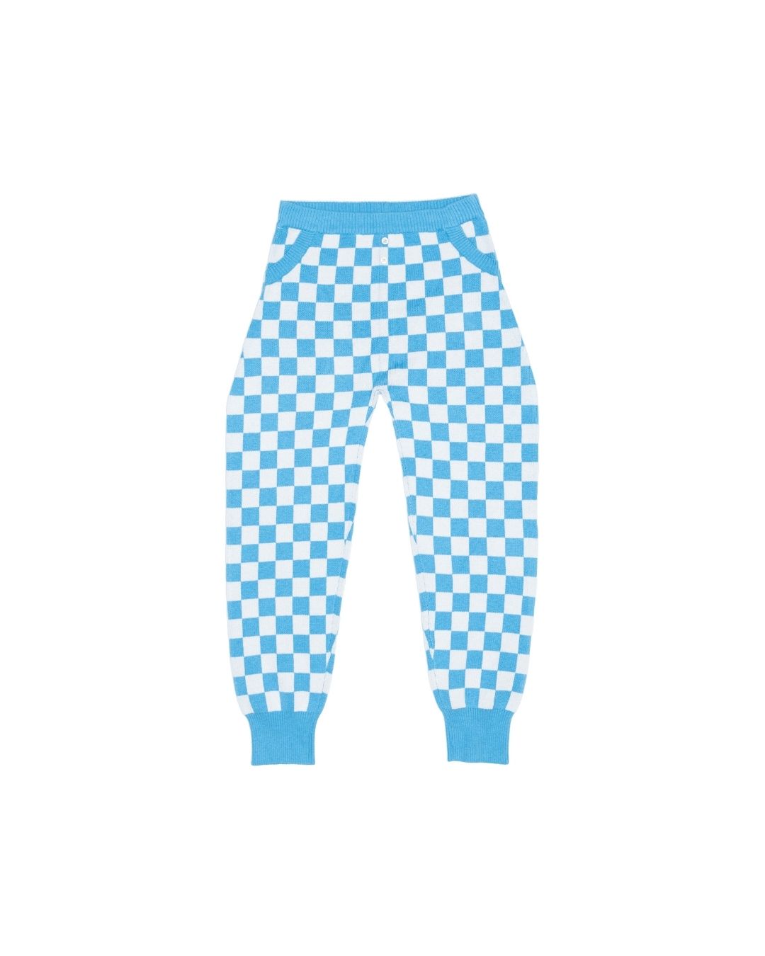 Checked Pants | Iceland Blue