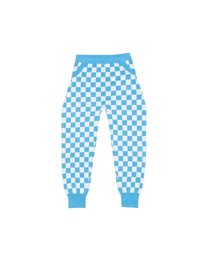 Checked Pants | Iceland Blue