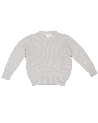 Moss Stitch Jumper | Grey