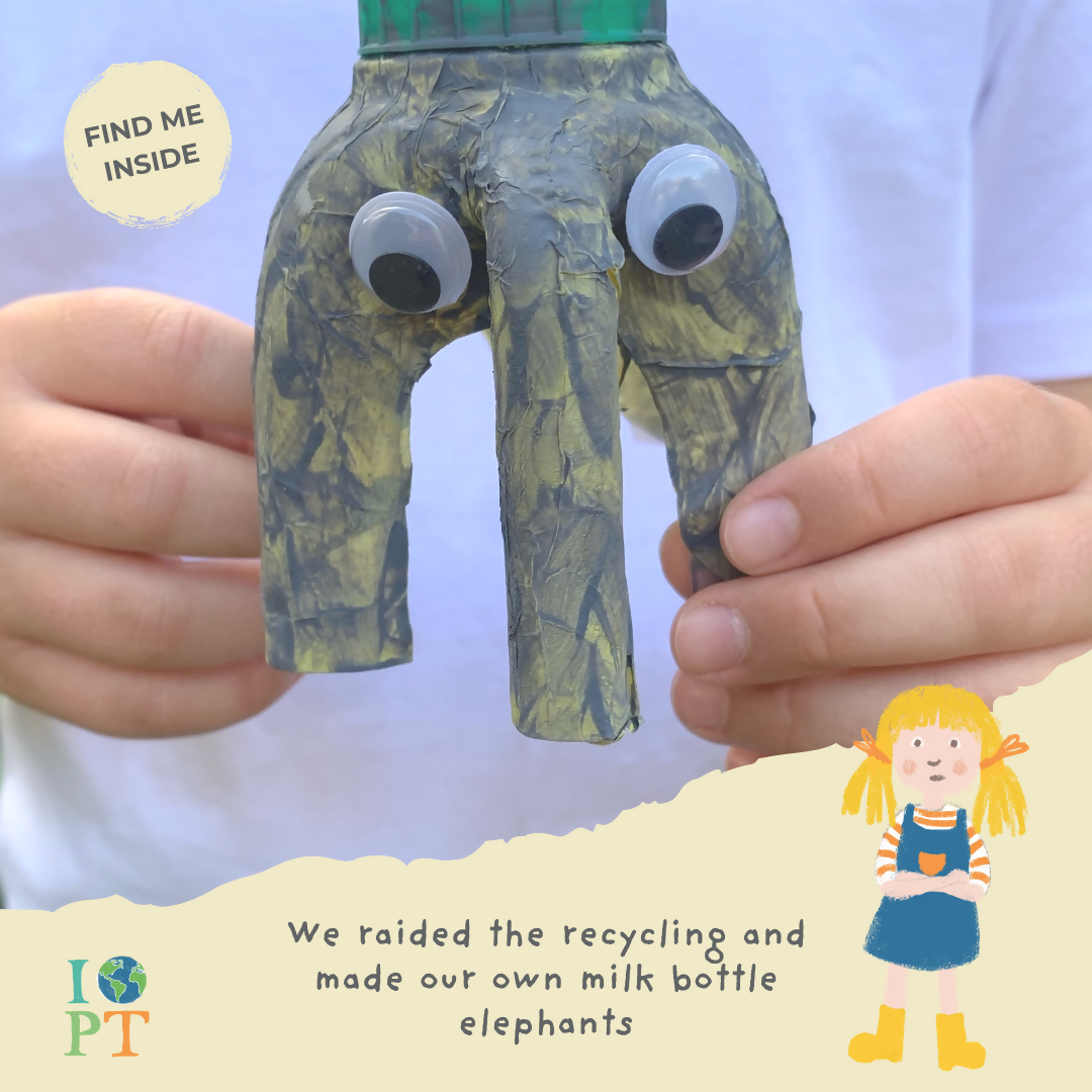 AWESOME AFRICAN ELEPHANTS - Children’s eco activity kit (Age 5+) | natural wooden toy for toddlers UK