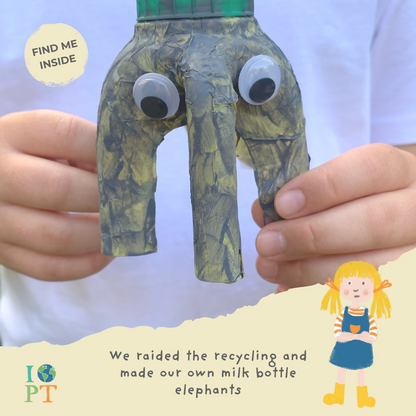 AWESOME AFRICAN ELEPHANTS - Children’s eco activity kit (Age 5+) | natural wooden toy for toddlers UK