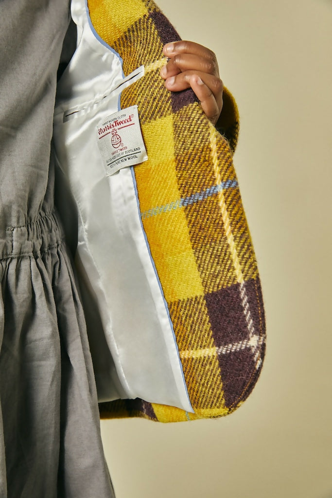 Hope Rainbow Tweed Blazer in Yellow two