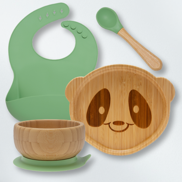 Natural baby skincare: Bamboo Weaning Set | KIDDYKIND