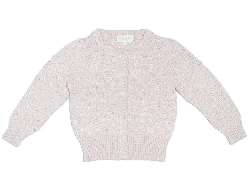 Baby Popcorn Cardigan, organic cotton and cashmere