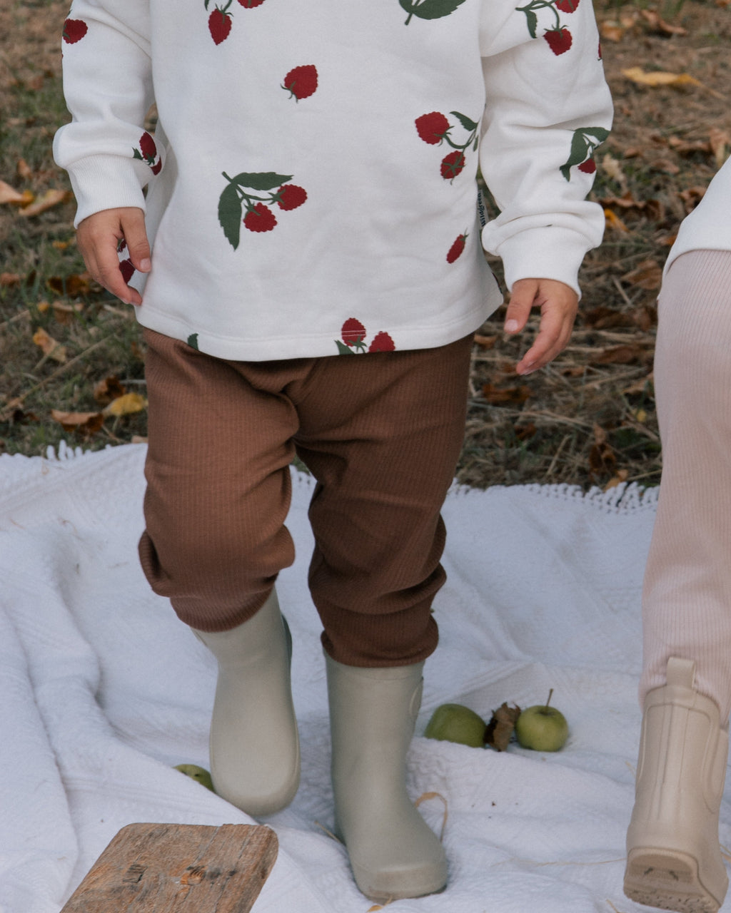 Wildgreen Chocolate Brown Ribbed Leggings 100% organic cotton unisex kids premium ribbed leggings