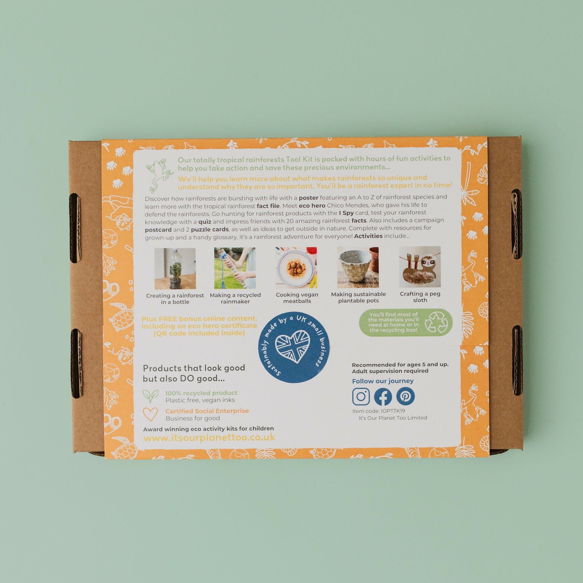 TOTALLY TROPICAL RAINFORESTS - Children’s eco activity kit (Age 5+) — Montessori wooden toy UK | KIDDYKIND