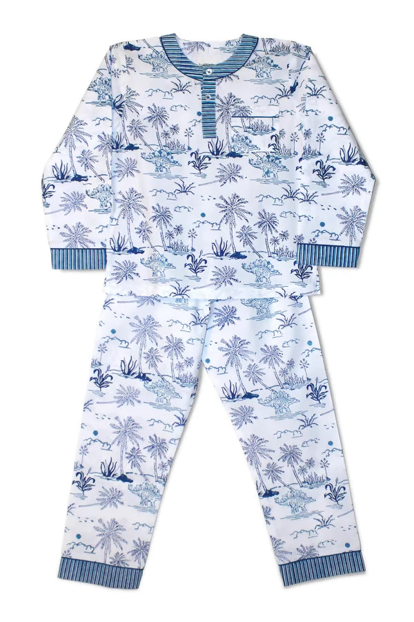 Stego's Moonlit Meander - Organic Cotton Kids Pyjamas