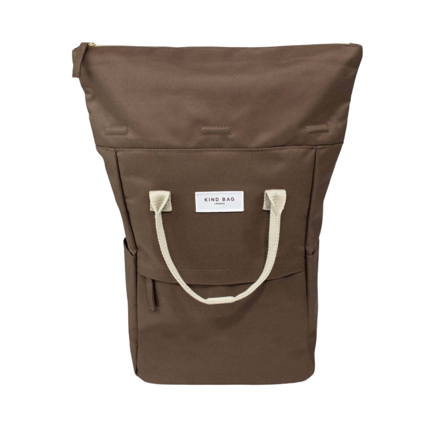 Kind Bag Hackney Backpack - Medium - Cocoa | stainless steel plastic-free kids UK — KIDDYKIND