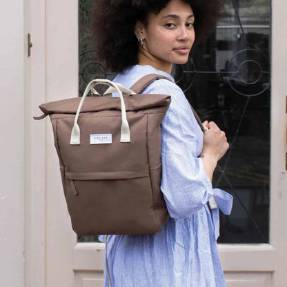 Kind Bag Hackney Backpack - Medium - Cocoa | stainless steel plastic-free kids UK — KIDDYKIND