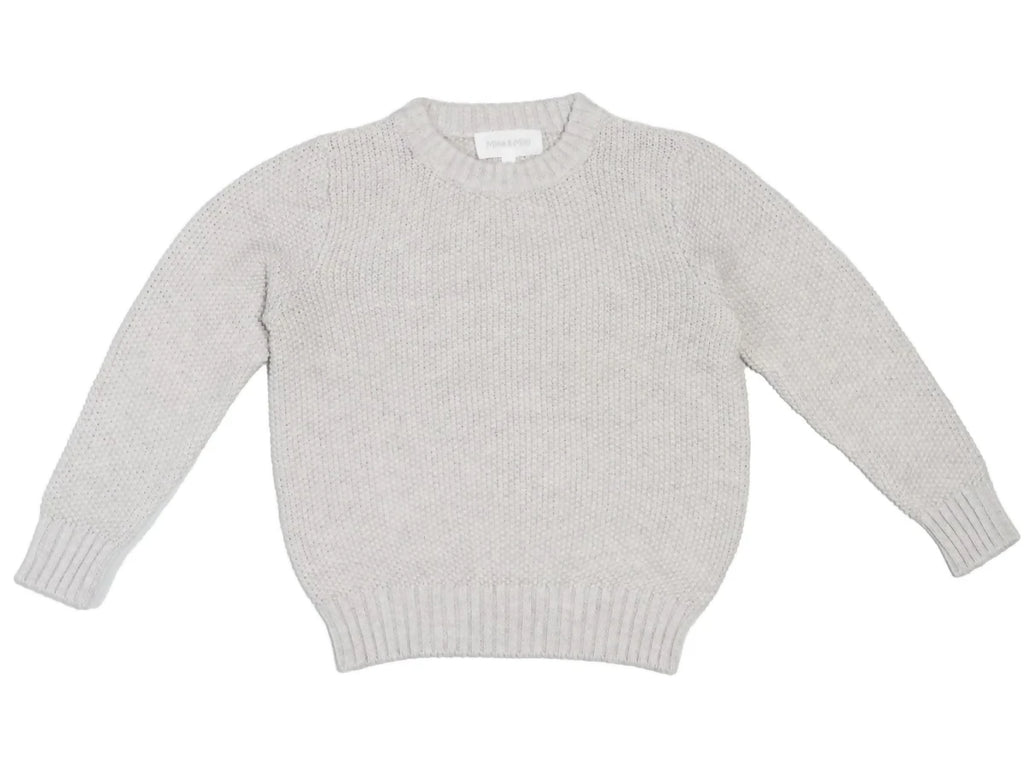 Moss Stitch Jumper - Cashmere & Organic Cotton