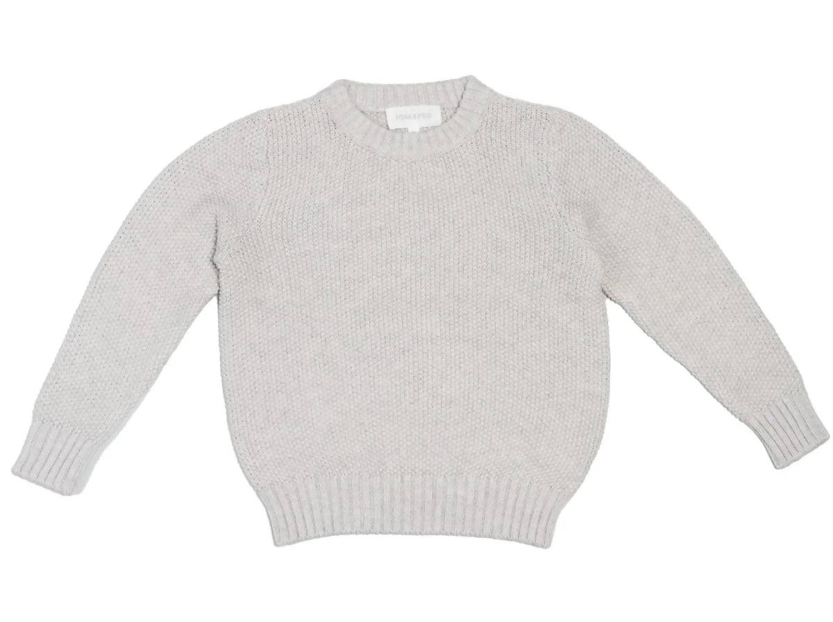 Moss Stitch Jumper - Cashmere & Organic Cotton
