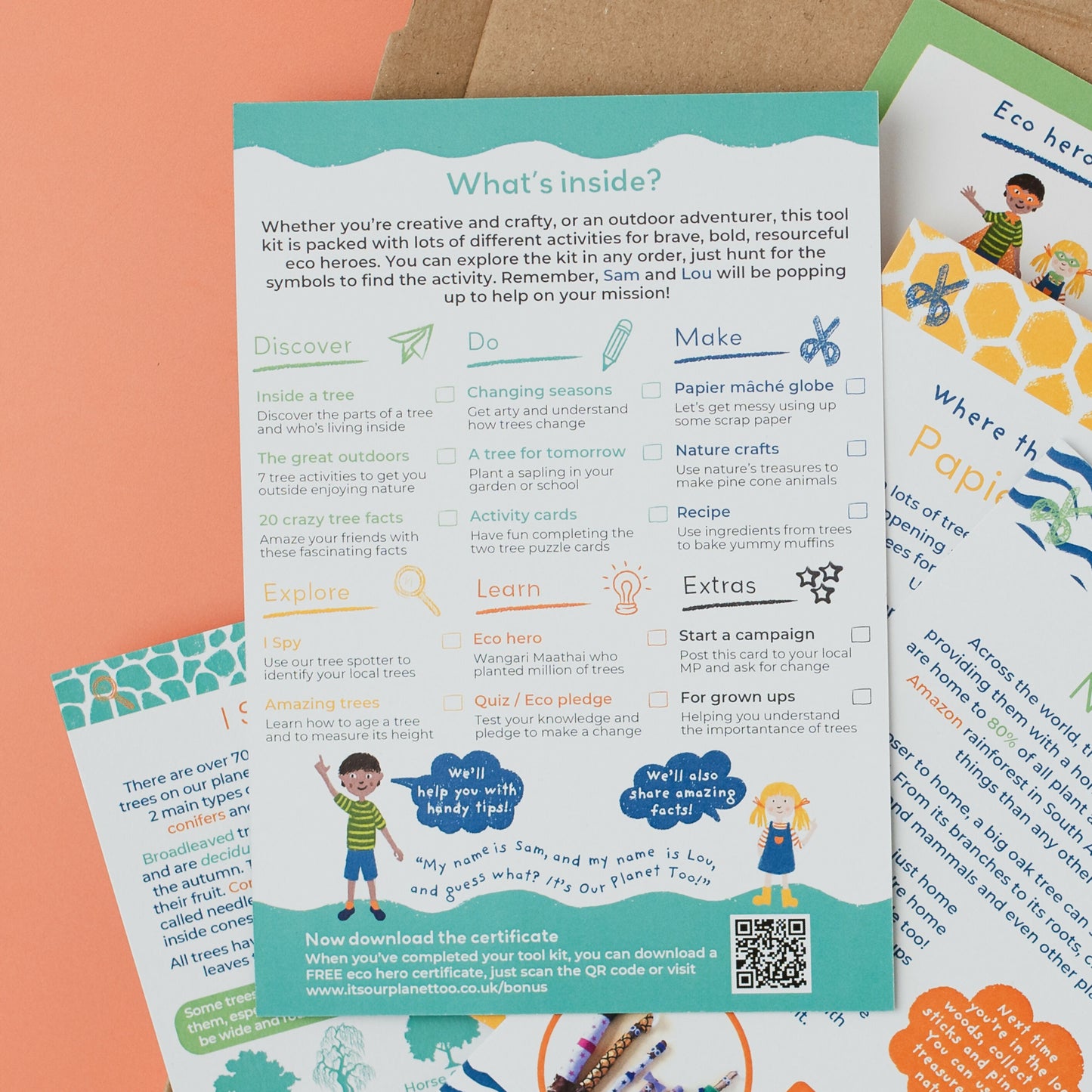 TREMENDOUS TREES - Children’s eco activity kit (Age 5+) — Montessori wooden toy UK | KIDDYKIND