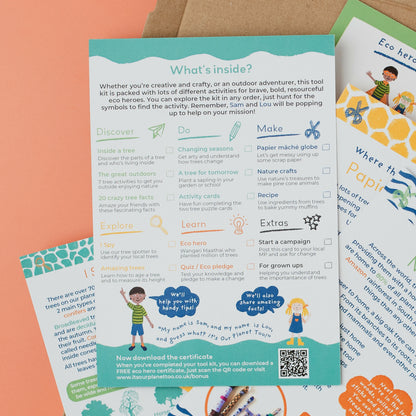 TREMENDOUS TREES - Children’s eco activity kit (Age 5+) — Montessori wooden toy UK | KIDDYKIND