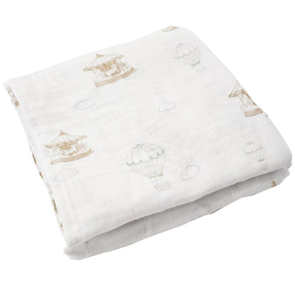 Air Balloon Carousel Feeding Blanket