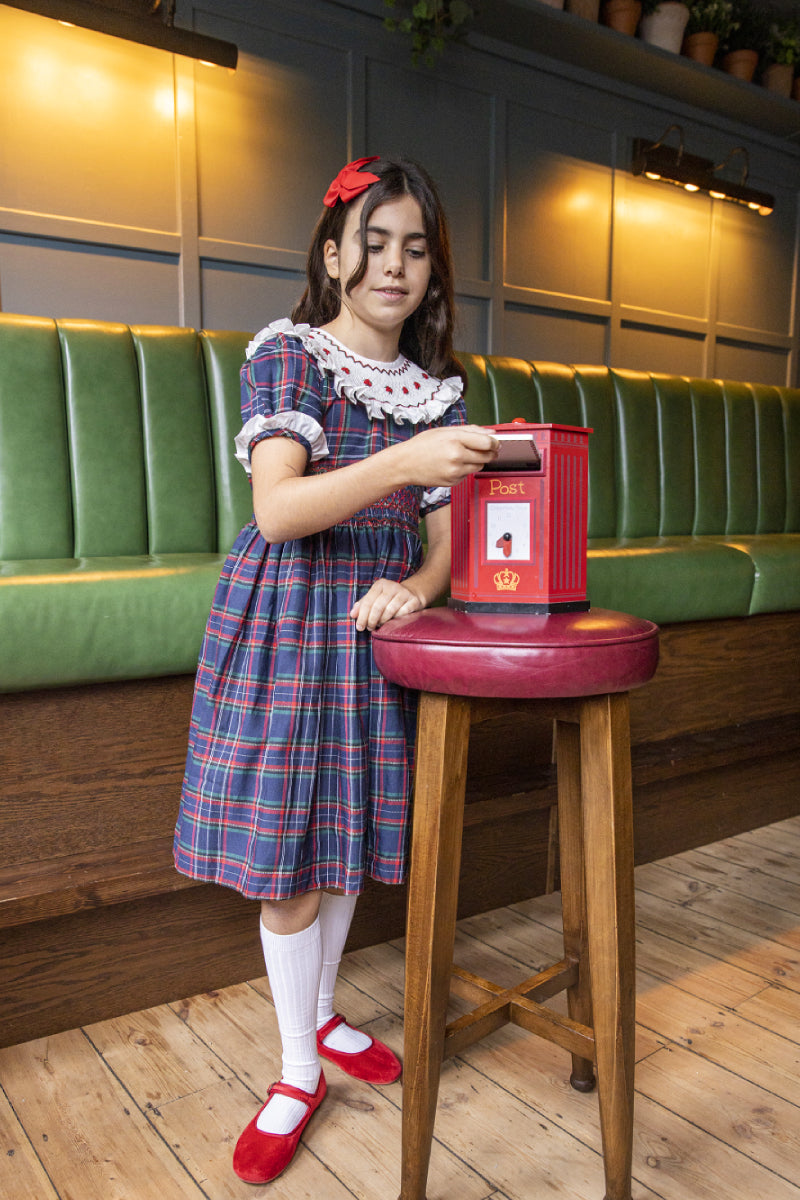 Anna Handsmocked Girl Dress