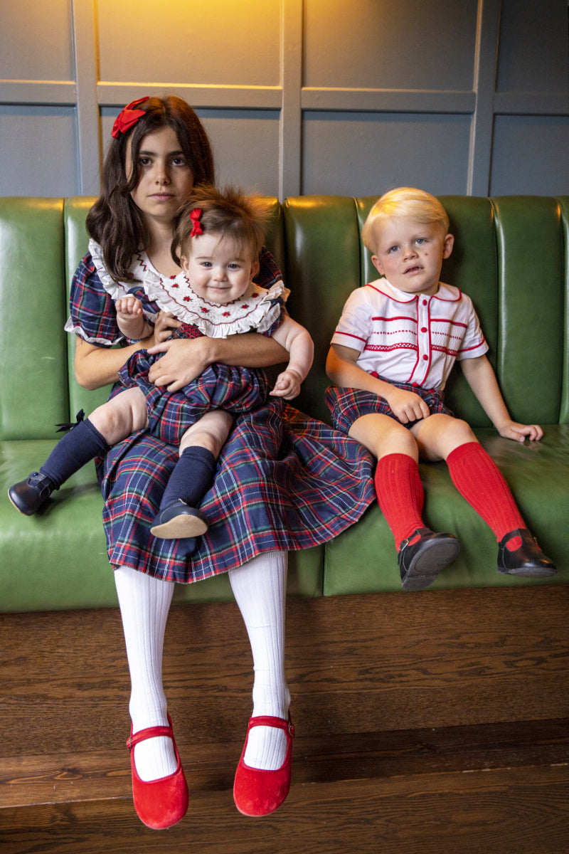 Anna Handsmocked Baby Girl Romper