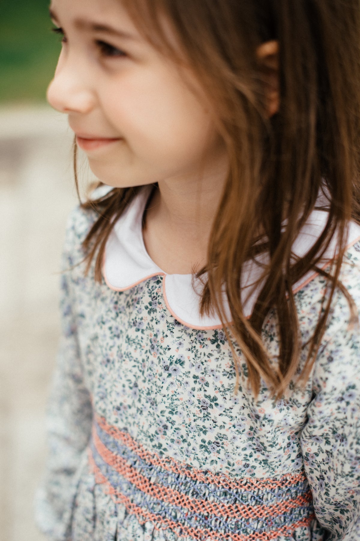 Aurelia Handsmocked Girl Dress