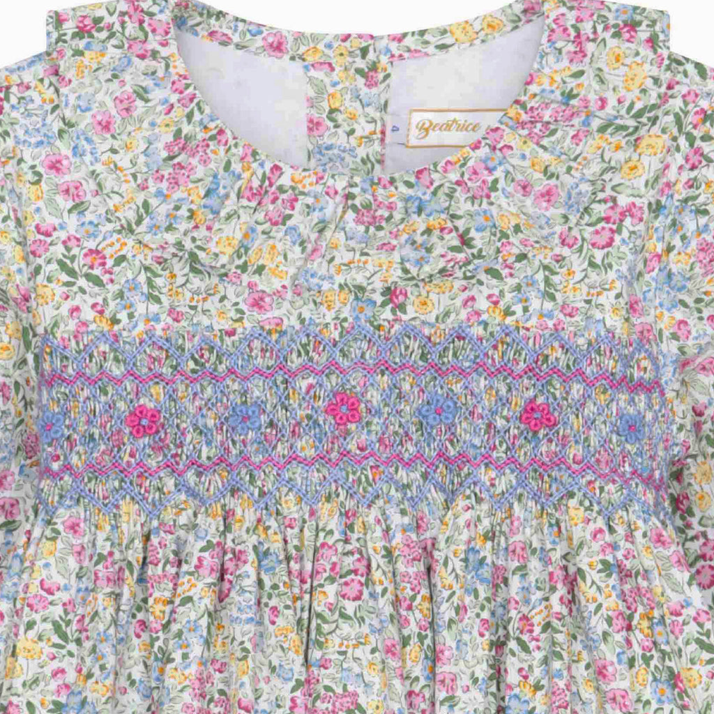 Aurora Handsmocked Girl Dress