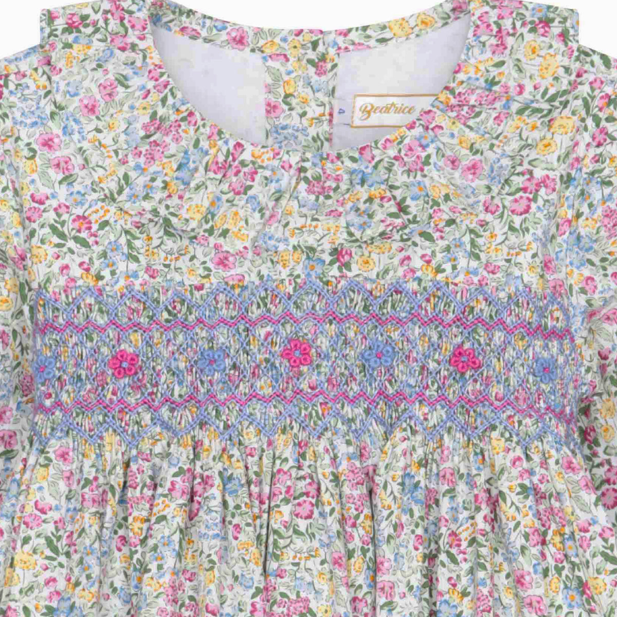 Aurora Handsmocked Girl Dress