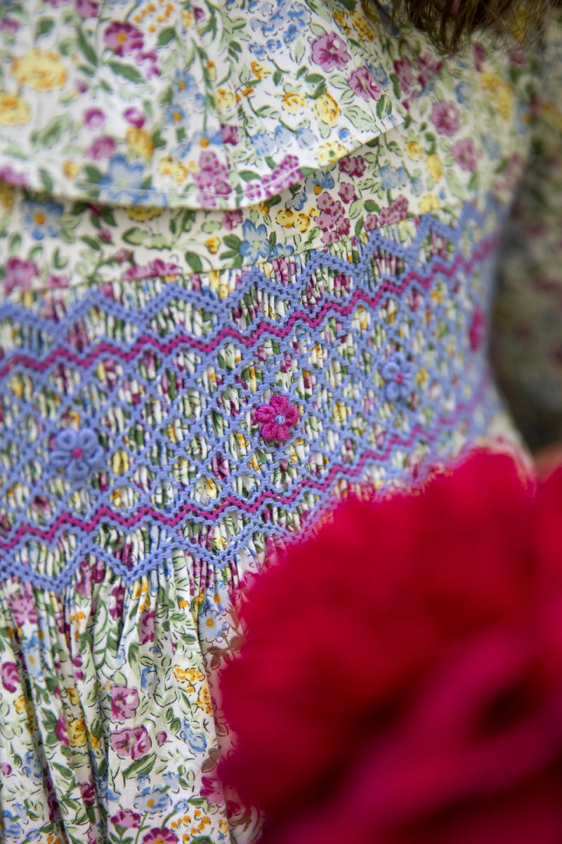 Aurora Handsmocked Girl Dress