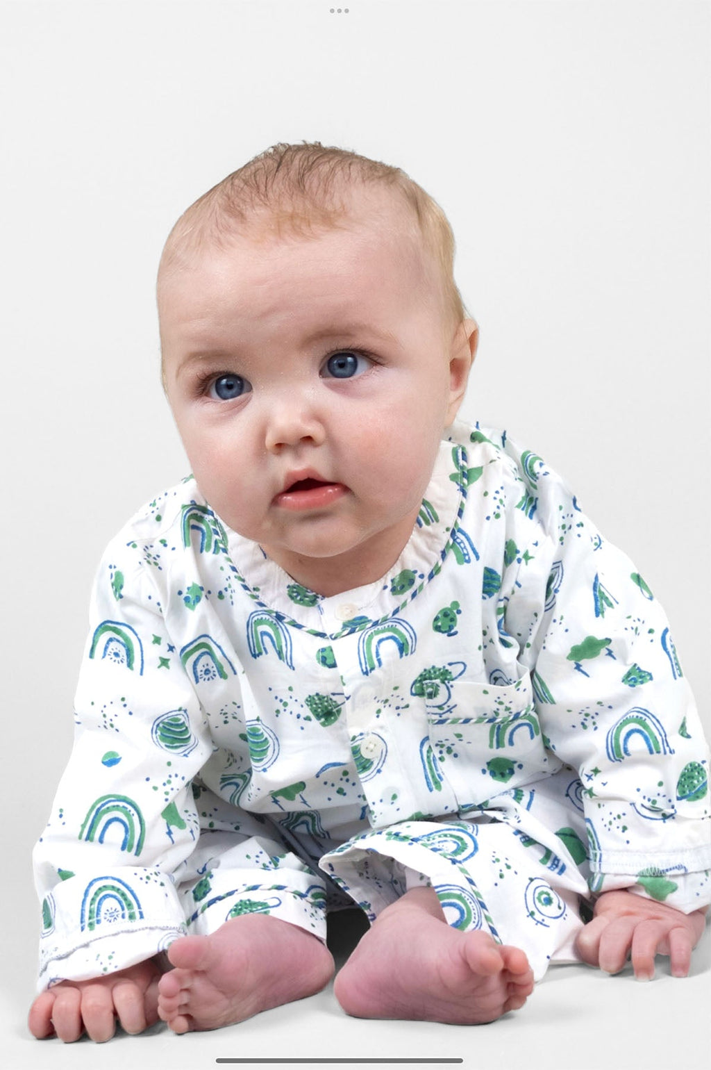 interstellar vibes - organic cotton baby pyjama set