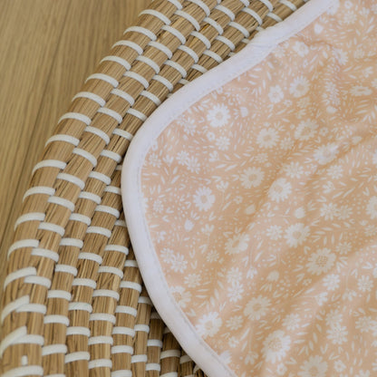 Baby Travel Changing Mats - Flower Power Peach