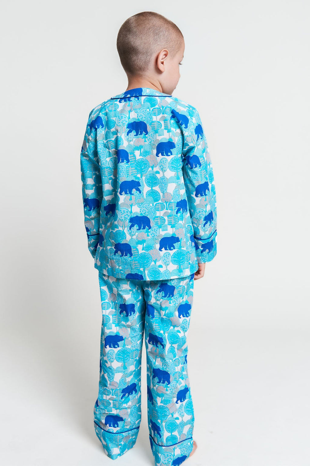 the wandering bear - organic cotton kids pyjama set
