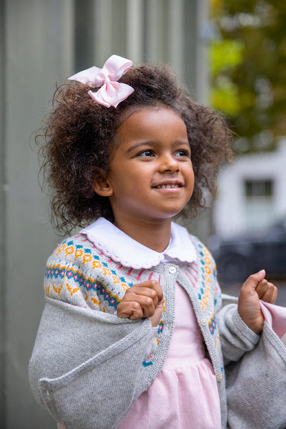 Big Bow Clip - Baby Pink