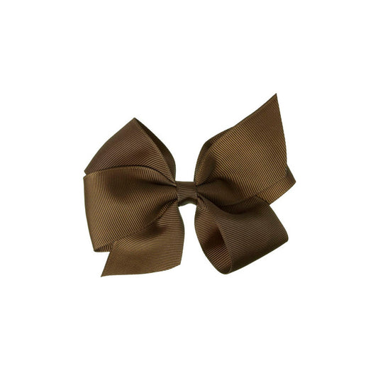 Big Bow Clip - Brown by Beatrice and Bee, vetted by KIDDYKIND