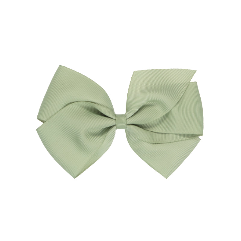 Big Bow Clip - Dusty Green
