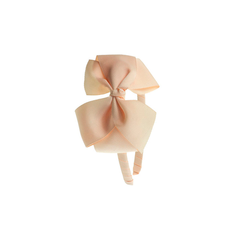 Big Bow Hairband - Peach