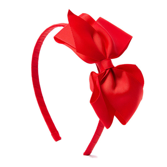 Big Bow Hairband - Red by Beatrice and Bee, vetted by KIDDYKIND