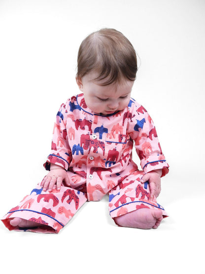 bird song - organic cotton baby pyjama set