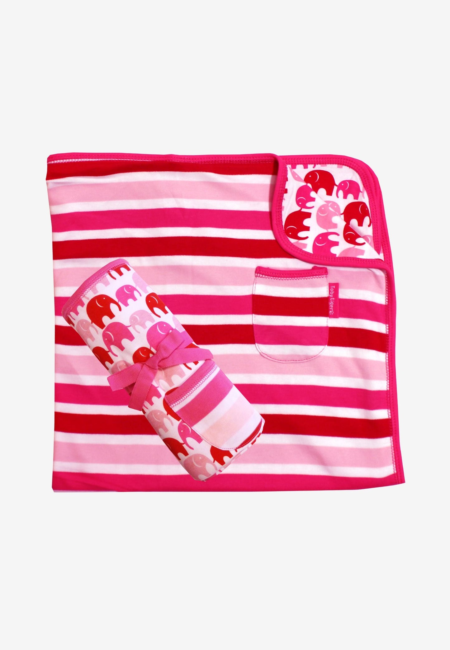 Organic Pink Elephant Blanket