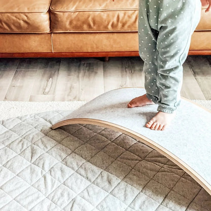 Wooden Felt Balance Board - Perfect Arc