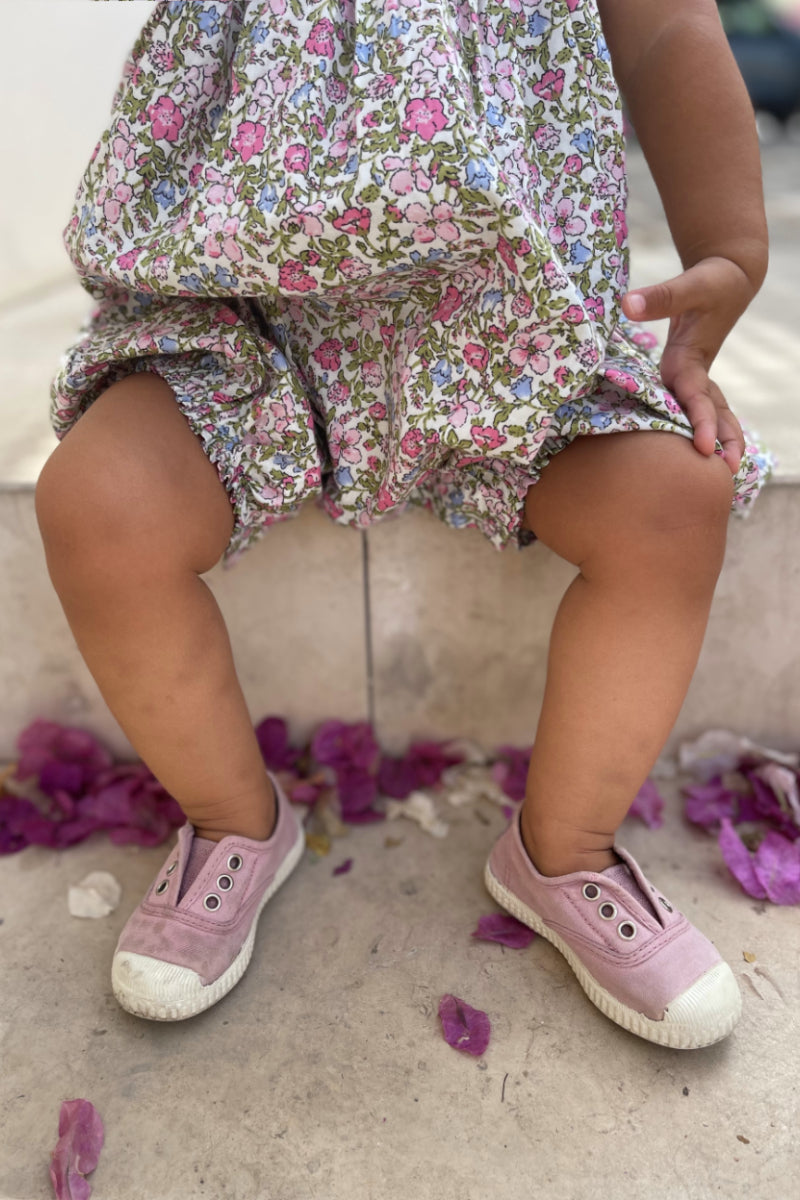 Casilda Handsmocked Girl Playsuit