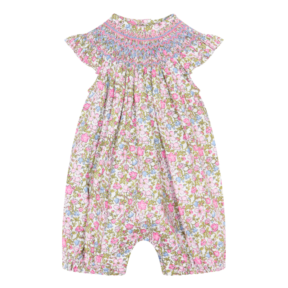 Casilda Handsmocked Girl Playsuit