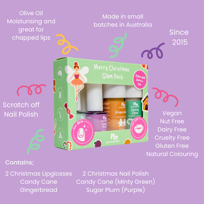 Christmas Lip Gloss & Nail Polish Gift Set