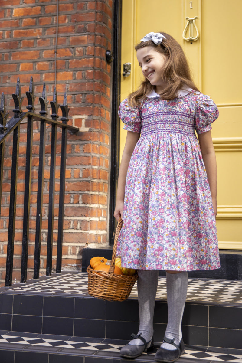 Constance Handsmocked Girl Dress