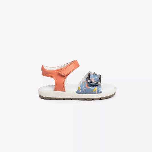 Wild Side Buckle Sandal - Blue