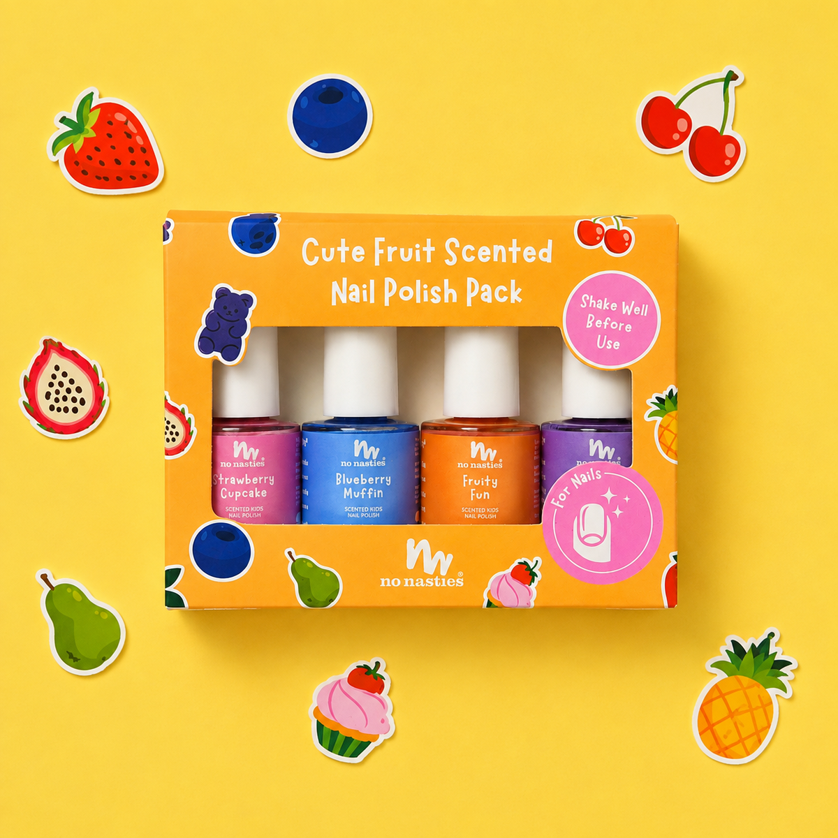 Kids Scented Nail Polish Gift Set – 4 Pack